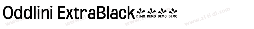 Oddlini ExtraBlack字体转换 Oddlini ExtraBlack字体转换